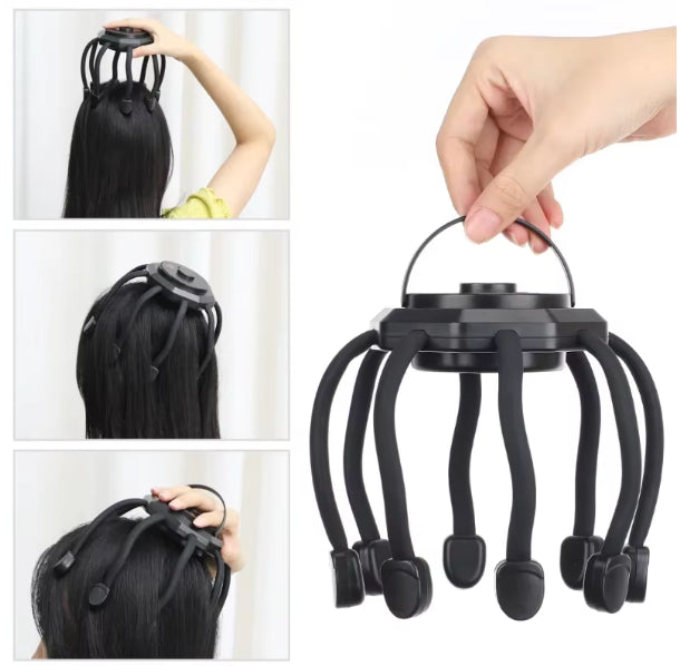 Masajeador de Cabeza Pulpo 360°