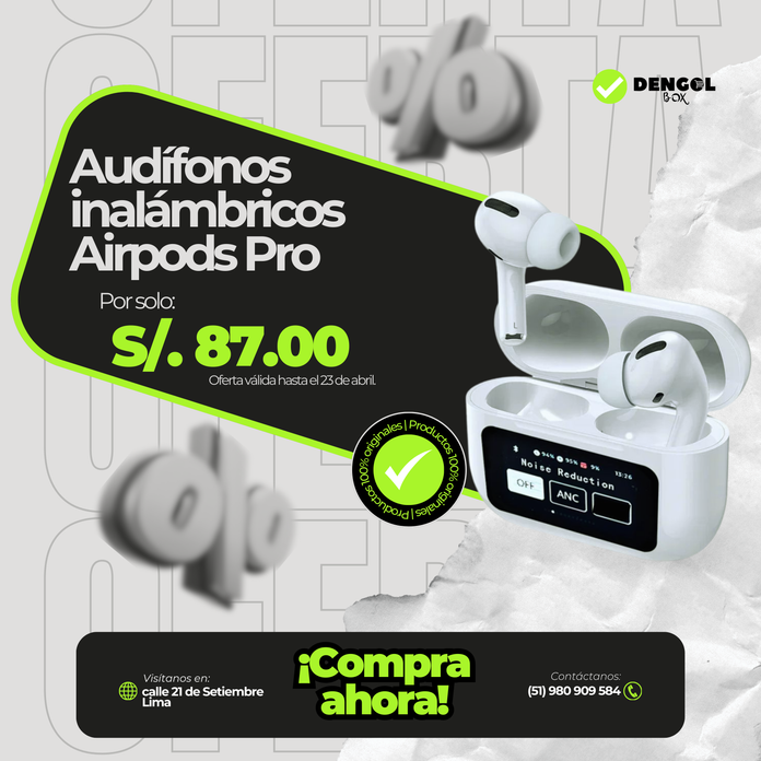 Audifonos Airpods Pro 4ra GEN